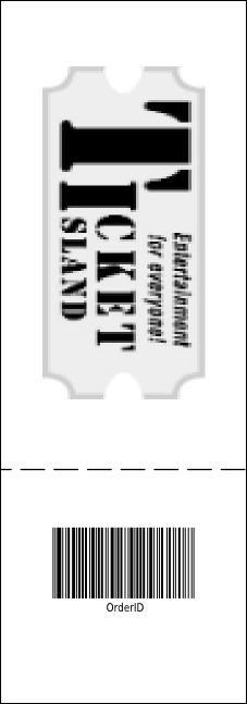 B&W Logo Raffle Ticket 002 Product Back