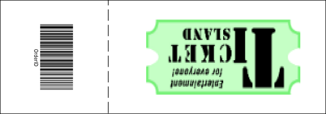 Camouflage Raffle Ticket Product Back