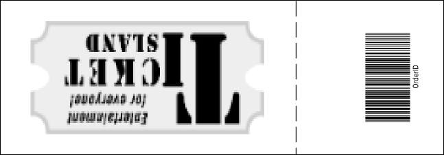 St. Louis (black and white) Raffle Ticket with stub Product Back