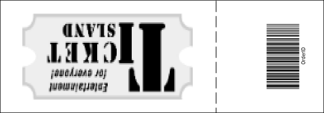 Jazz Concert Raffle Ticket (Black and White) Product Back