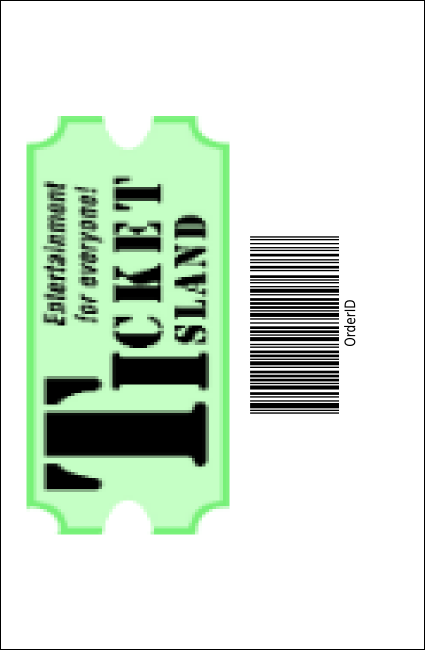Cap and Gown Drink Ticket Logo Product Back