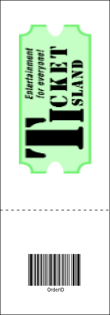 Recycling Symbol Raffle Ticket Product Back