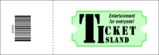 Retro Gymnastics Event Ticket Product Back