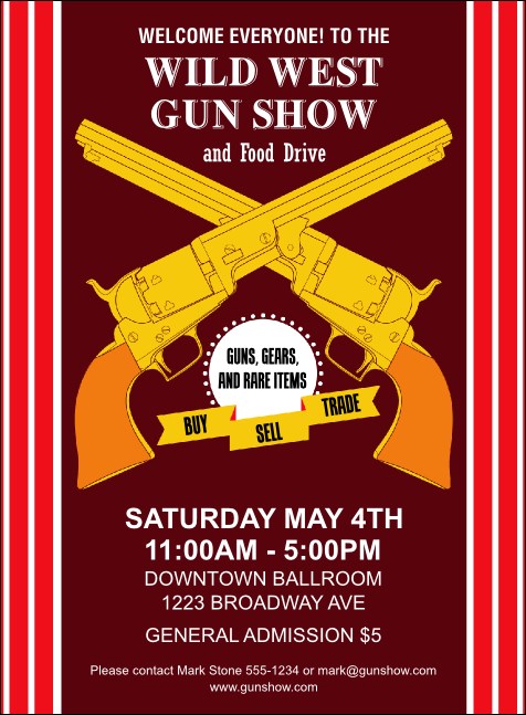 Gun Show Invitation Product Front