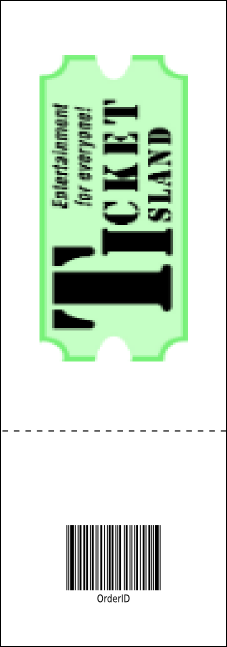 Softball Grass Event Ticket Product Back