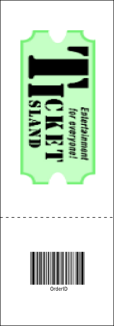 Equestrian Event Ticket Product Back