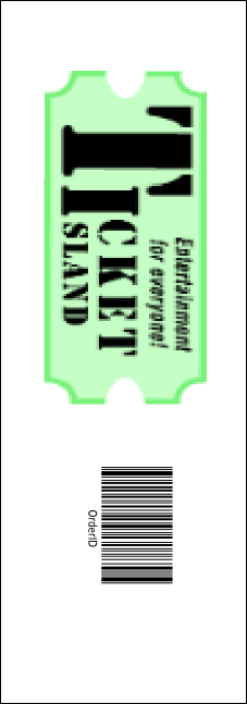 Dress Event Ticket Product Back