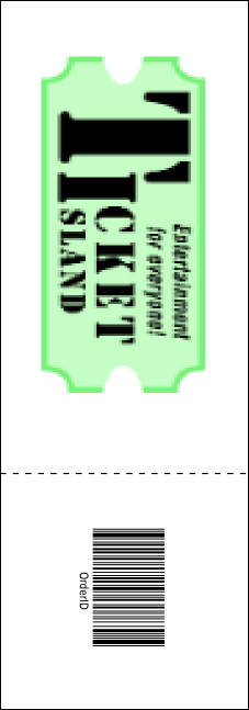 Romeo and Juliet Raffle Ticket Product Back