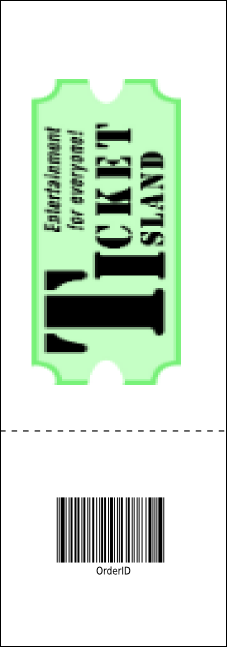 Fall Cut Paper Raffle Ticket Product Back