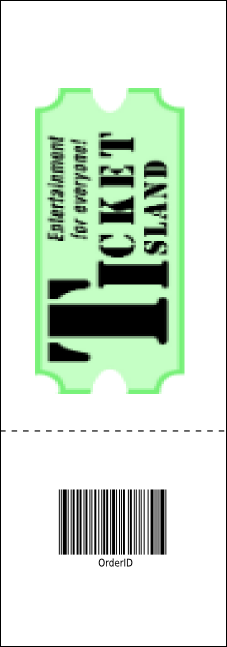 Cityscape Raffle Ticket Product Back