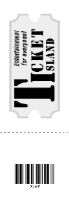 Black Tie Event Ticket Product Back