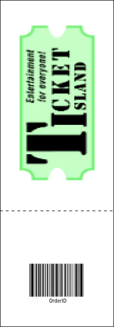 Dinosaur Raffle Ticket Product Back
