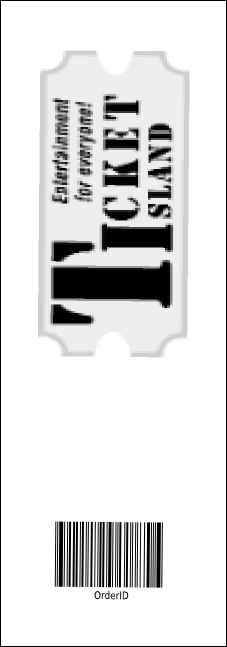 Classical Music Event Ticket Product Back