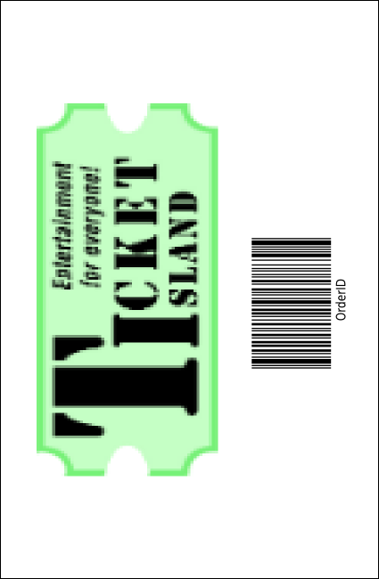 Children's Music Drink Ticket Product Back