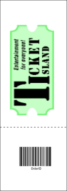 All Purpose Circle Raffle Ticket Product Back