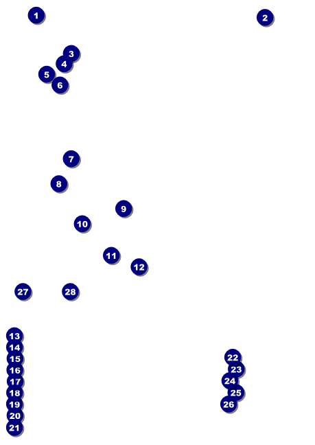 Color Circles Club Flyer Front Field Markers