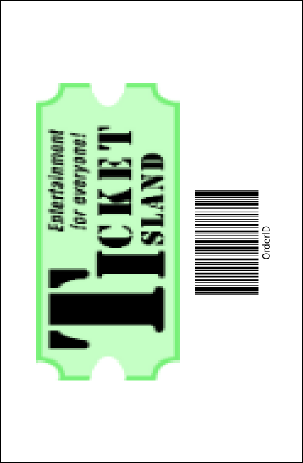 MMA Main Event Blue Drink Ticket  Product Back